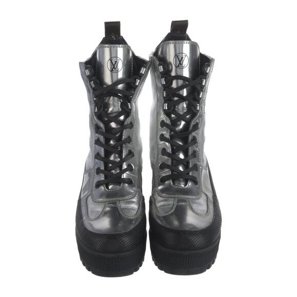❤️Louis Vuitton Leather Lace-Up Combat Boots❤️ - Picture 3 of 5